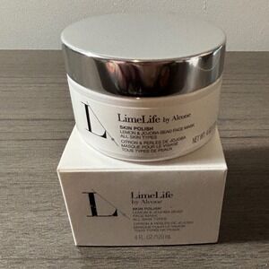New Limelife by Alcone Skin Polish Lemon & Jojoba Bead Face Mask 4fl oz